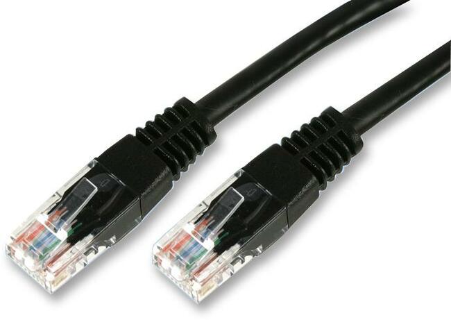 50-centimetre cat 5 cable in black
