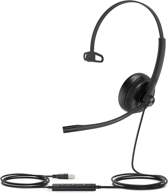 Yealink UH34 Mono USB Headset with leatherette ear cushion (Teams Edition)
