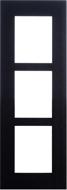 Black Flush Installation Frame for 3 Modules (Requires 9155016)