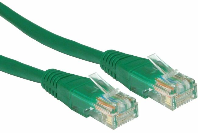 2-metre cat 5 cable in green