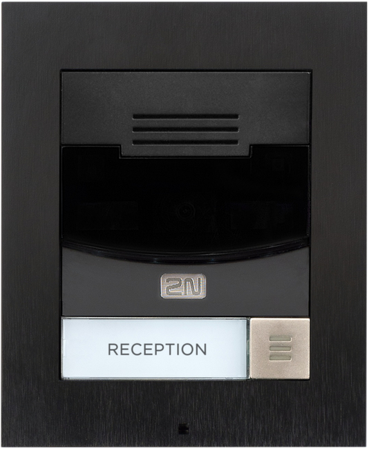 2N IP Solo with Camera Surface Mount - Black (inc frame) (Recommended with 9155068)