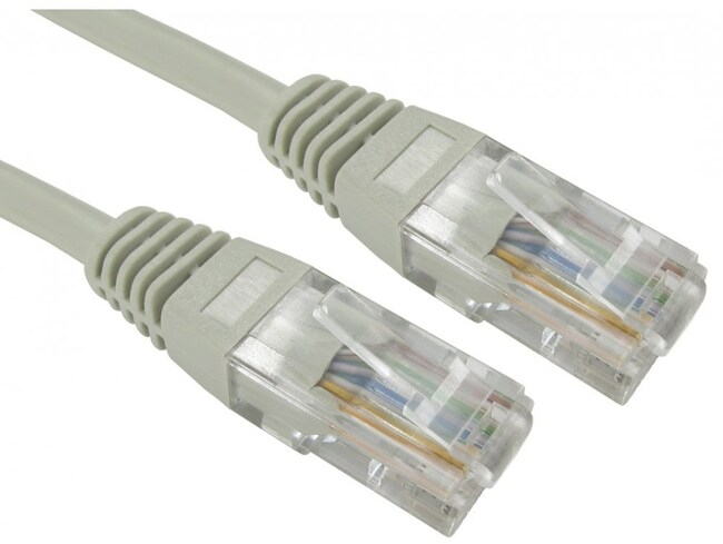 5-metre cat 5 cable in grey