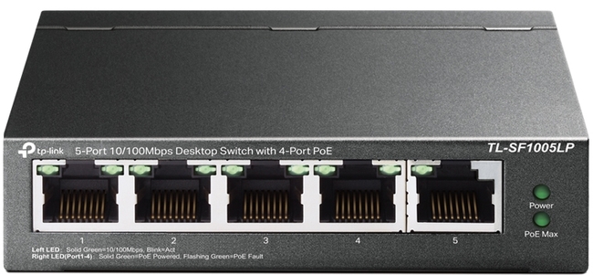 TP-Link SF1005LP 5-Port Desktop PoE Switch