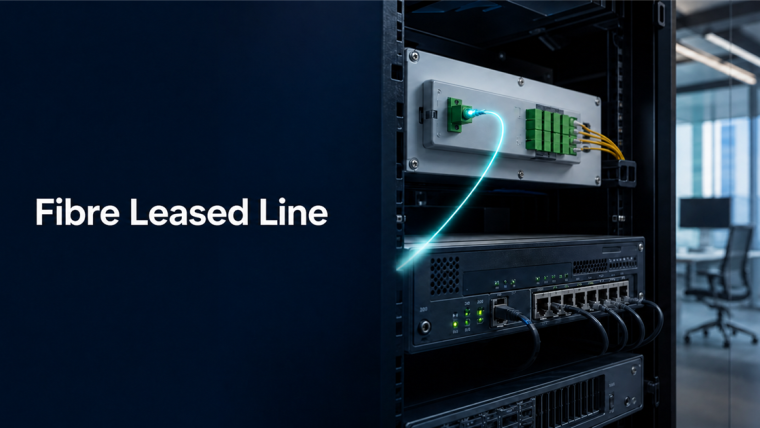 Dedicated fibre leased line equipment for a UK business