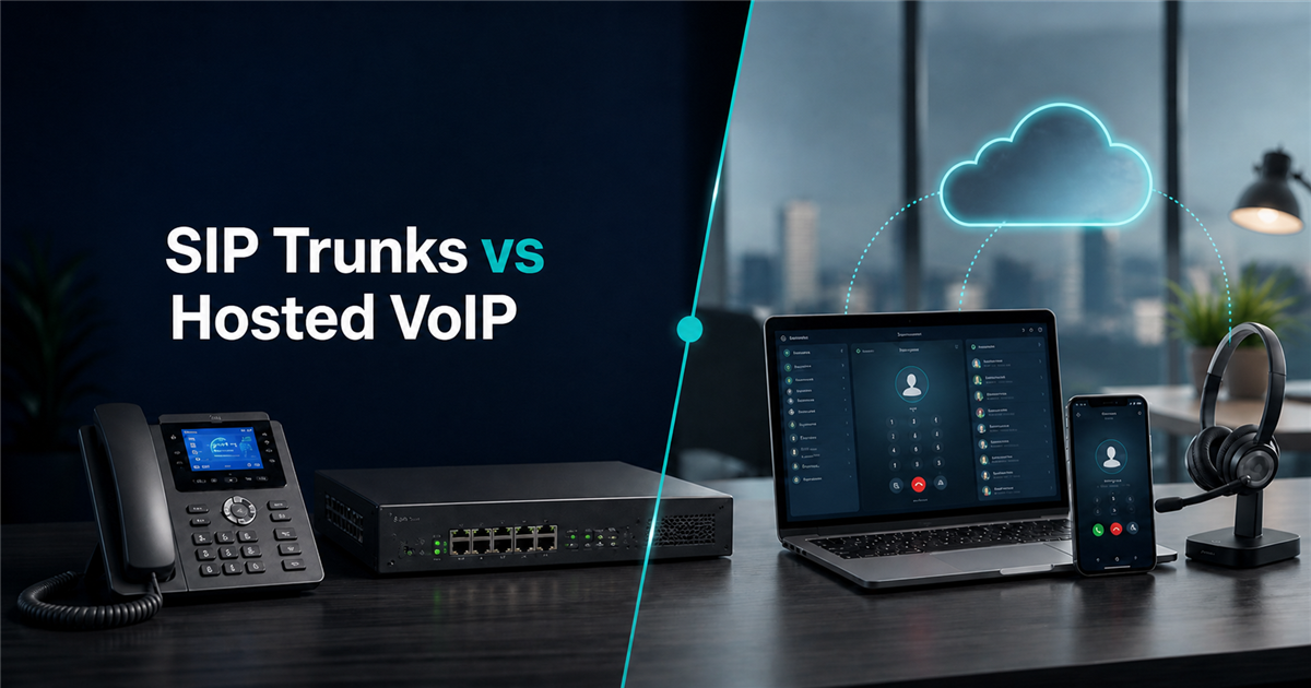 Comparison of SIP trunks and a hosted VoIP phone system