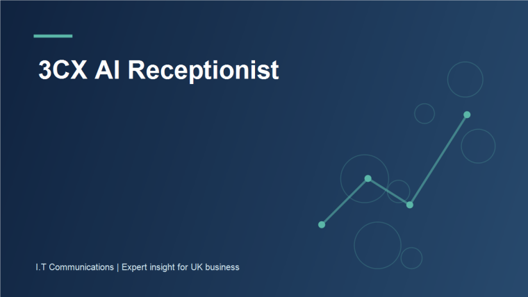 Business caller being routed through an automated receptionist to a human team
