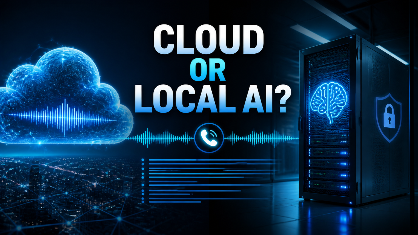 Cloud and local 3CX AI transcription deployment options