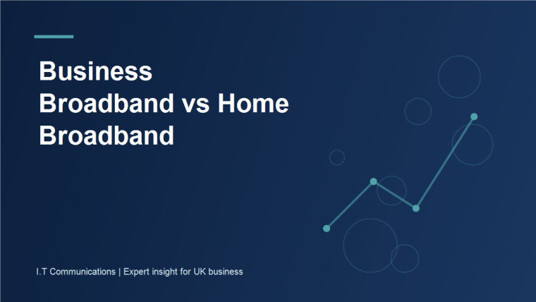 Business office and home office broadband services compared side by side