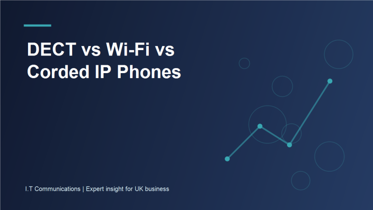 DECT handset, Wi-Fi phone and corded IP desk phone compared for business use