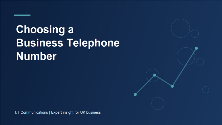 UK business owner comparing geographic and national telephone number options