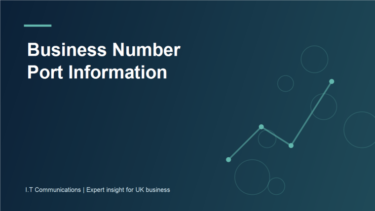 Business number inventory, telephone bill and authorisation documents prepared for porting