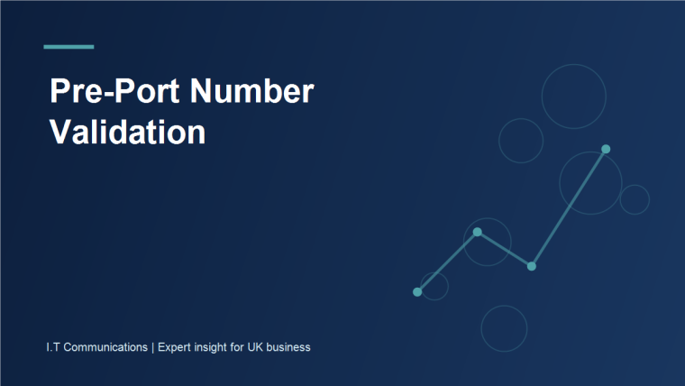 Telephone-number port order being validated against provider and account records