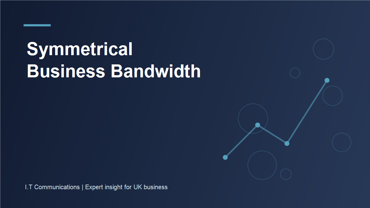 Equal upload and download arrows on a monitored business network connection