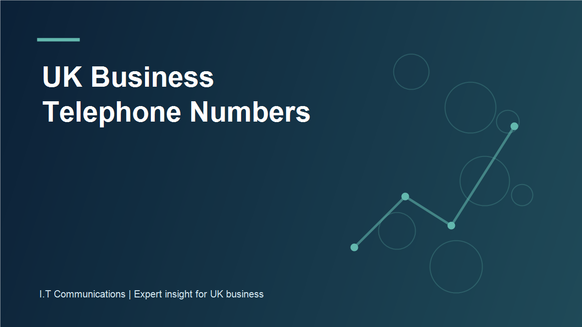 UK map with geographic and non-geographic business telephone number routes